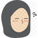 Garota Hijab Sonolenta  Ícone