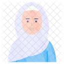 히잡 소녀 이슬람 소녀 이슬람 여성 아이콘