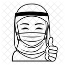 Hiijab Girl Mask Icon
