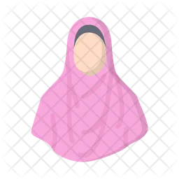 Senhora hijab  Ícone