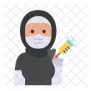 Hijab Vaccination Icon