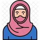 ヒジャブの女性  アイコン
