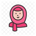 Hijab Women Training Trainer Icon