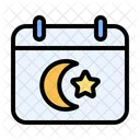 Hijri Calendar Islam Icon