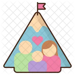 Hiker Family  Icon