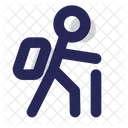 Hiker Hiking Adventure Icon
