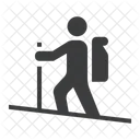 Hiker Hiking Camping Icon