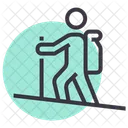 Hiker Hiking Camping Icon