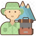 Hiker Male  Icon