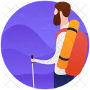 Hiking Camping Person Camping Icon