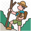 Hiking Scout Adventure Icon