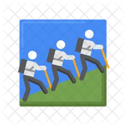 Hiking Group  Icon