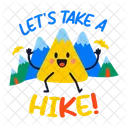 Hiking Adventure Mountaineering Icon