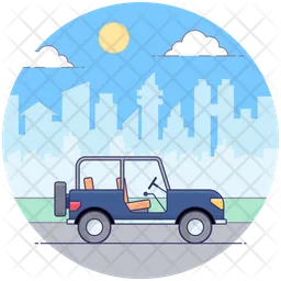 Hiking Jeep  Icon