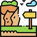 Hiking Trail Pathway Outdoors Icon