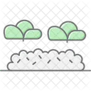 Hilera De Jardin Con Mantillo Mantillo Jardin Icono