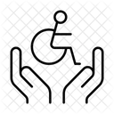 Hilfe für Behinderte  Symbol