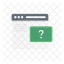 Webseite Browser Hilfe Symbol