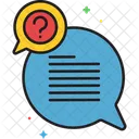 QA Sitzung Hilfenachricht Hilfekommentar Symbol