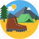 Hiling Shoes Boots Hiking Icon