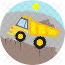 Hill Climb Tractor Diggers Construction Icon
