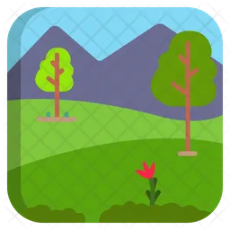 Hill Landscape  Icon