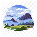 Hill landscape  Icon