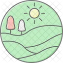 Hill landscape  Icon