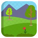 Hill Landscape  Icon