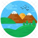 Lake Scenery Hills Icon