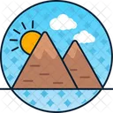 Hills Landscape Nature Icon