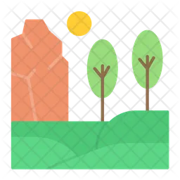 Hills Landscape  Icon