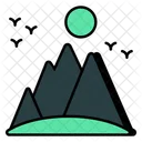 Mountains Hills Hilly Area Icon