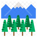 숲 언덕 산 아이콘