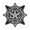 Himmlischer Stern Himmlisches Tattoo Tribal Symbol
