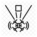 Hindernis Erkennung Antenne Symbol