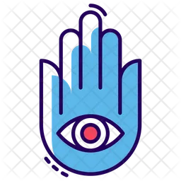 Hindu Religious Hand  Icon