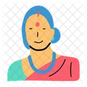 Hindu Woman Indian Woman Female Icon