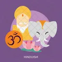 Hinduismus Tag Feierlichkeiten Symbol