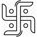 Hindu Hakenkreuz Religioses Zeichen Hakenkreuz Symbol Symbol