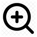 Vergrossern Zoom Lupe Symbol