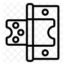 Hingesdoor Outlined Hinge Type Icon
