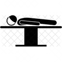 Liegend Operation Tisch Symbol