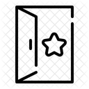 Hinter Den Kulissen Promi Umkleidekabine Symbol