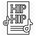 Hip Hop Lyrics Sheet Icon