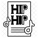 Hip Hop Lyrics Sheet Icon