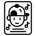 Hip Hop Textblatt Textblatt Symbol