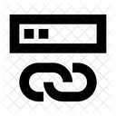 Hipervinculo Base De Datos Vinculada Redes Icono