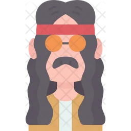 Hippie Man  Icon
