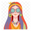 Hippie woman  Icon